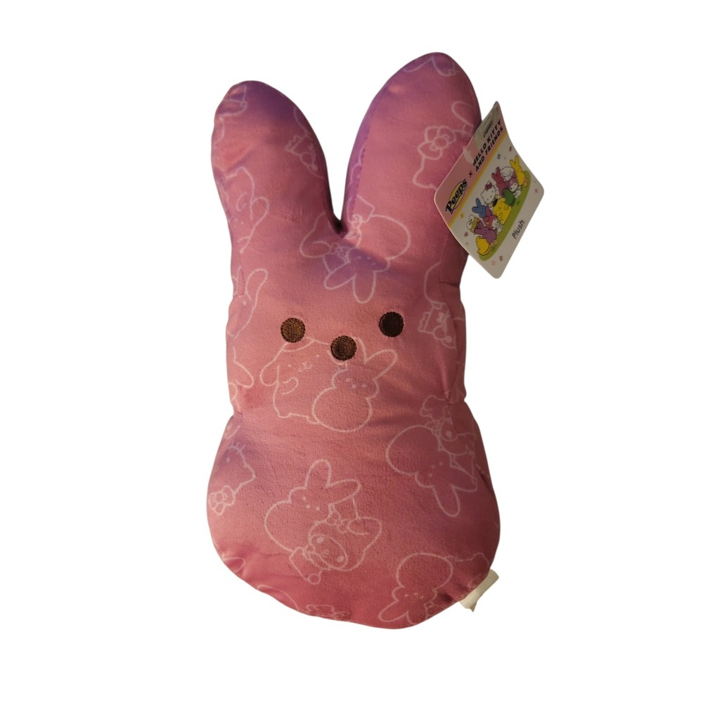 Peeps x Hello Kitty and Friends Pink Bunny Plush Sanrio My Melody Easter Toy 10"